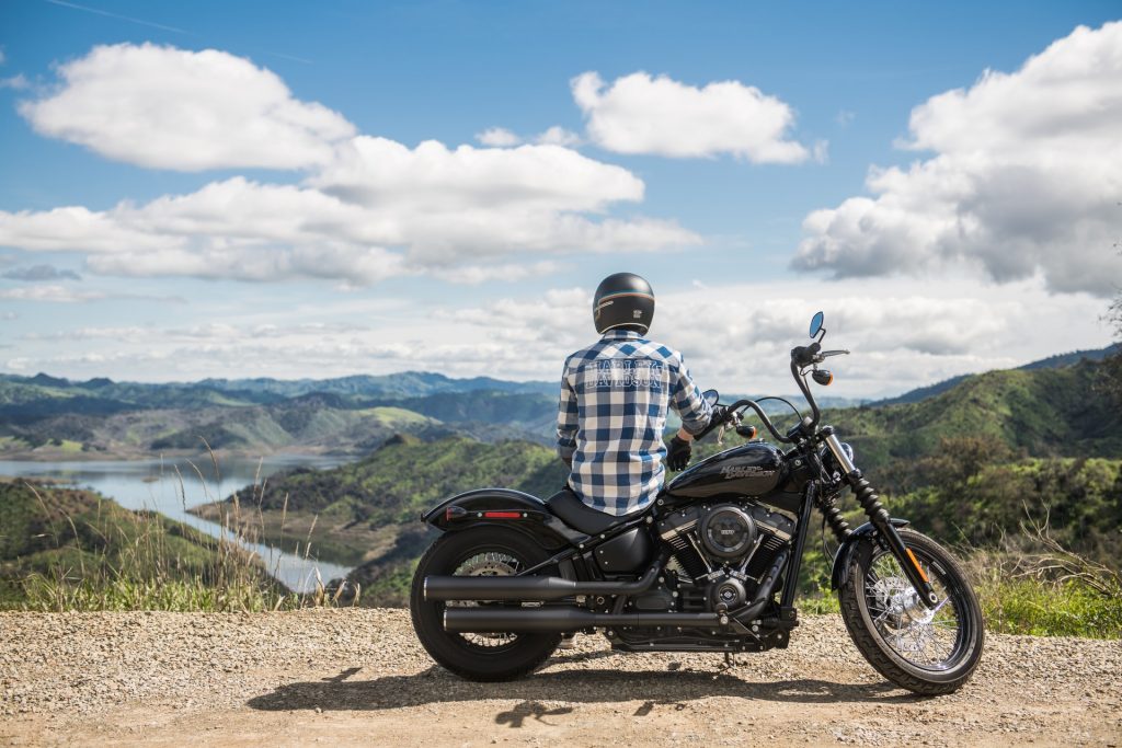 Man on a Harley Davidson